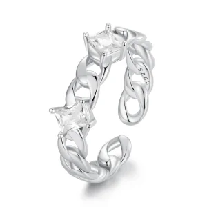 (bild till) Pandora-stil Kedjeöppet Ring - SCR977-E