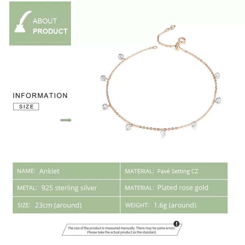 (bild till) Fotled Armband Ren Cz - Sct015 - View 5