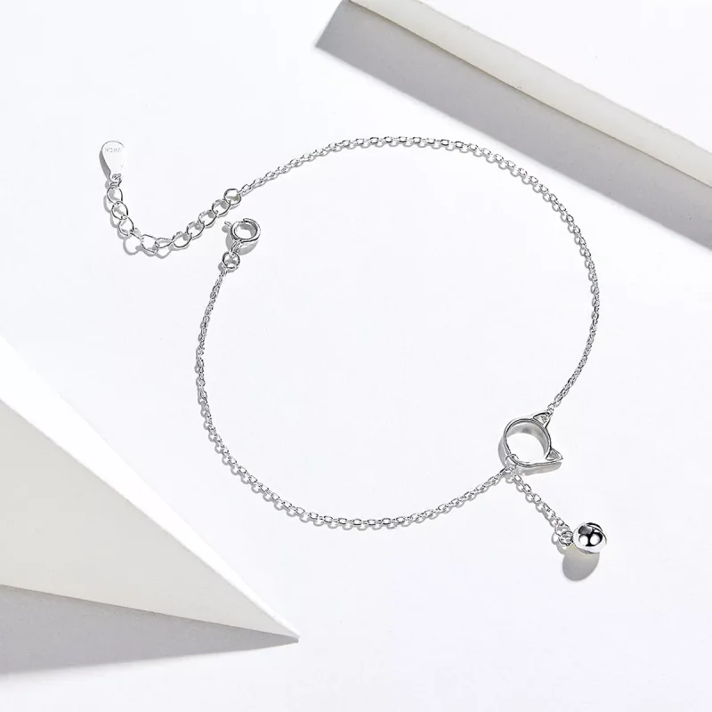 (bild till) Fotled Armband Söt Kattunge & Bell - Sct003 - View 2