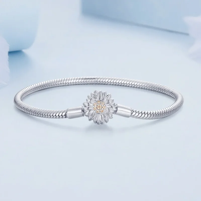 (bild till) Pandora-stil Solros Basics Kedjearmband - BSB123 - View 2