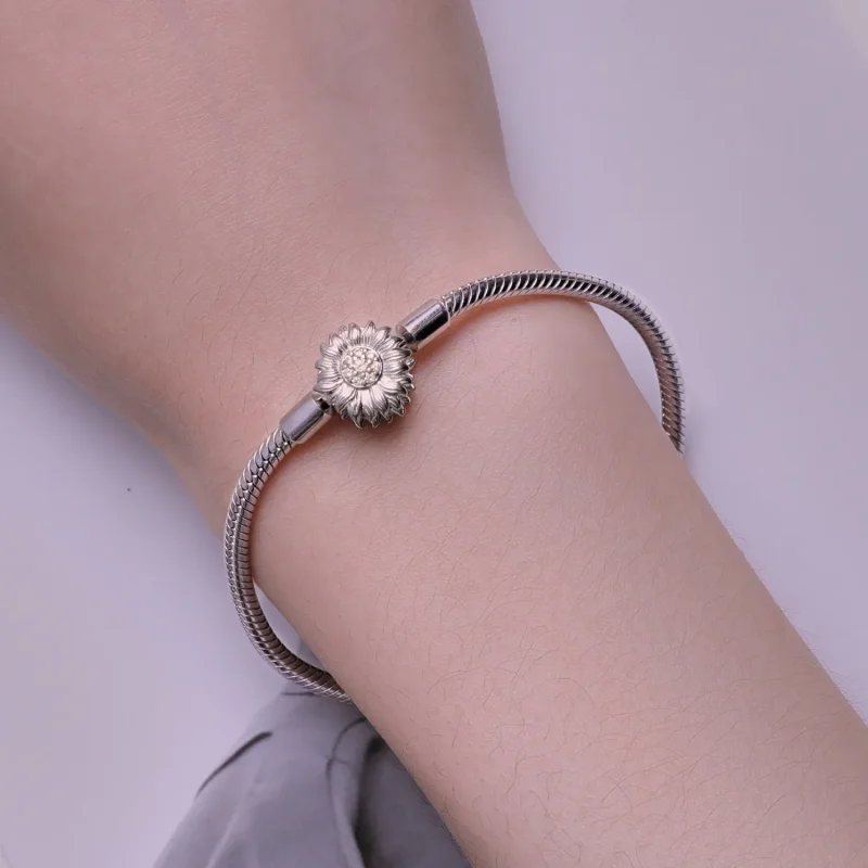(bild till) Pandora-stil Solros Basics Kedjearmband - BSB123 - View 5