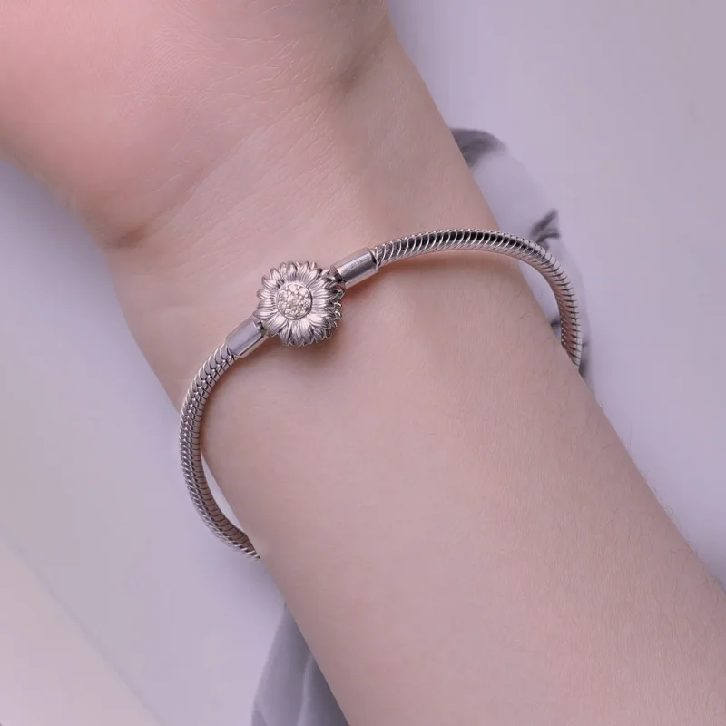 (bild till) Pandora-stil Solros Basics Kedjearmband - BSB123 - View 6