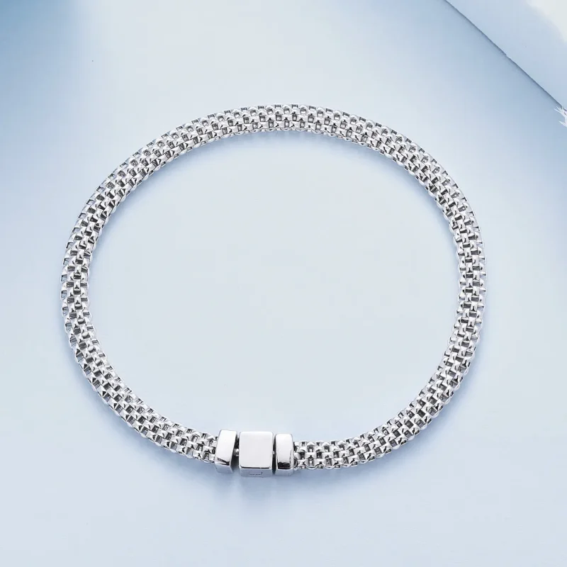 (bild till) Pandora-stil Vävkedjearmband - BSB124 - View 2