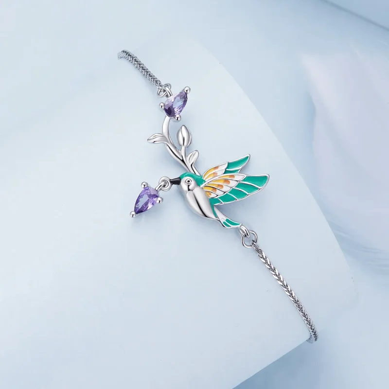 (bild till) Pandora Style Kingfisher Armband - BSB126 - View 3