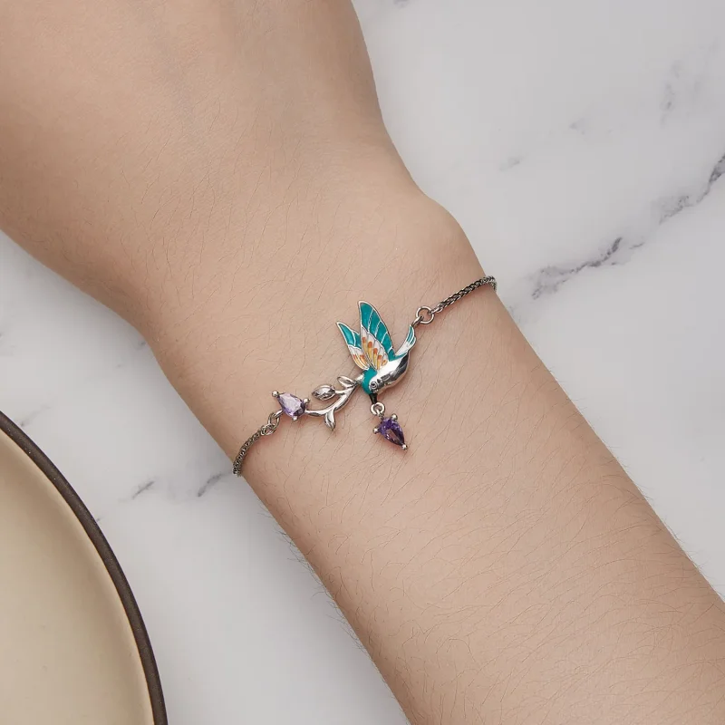 (bild till) Pandora Style Kingfisher Armband - BSB126 - View 5
