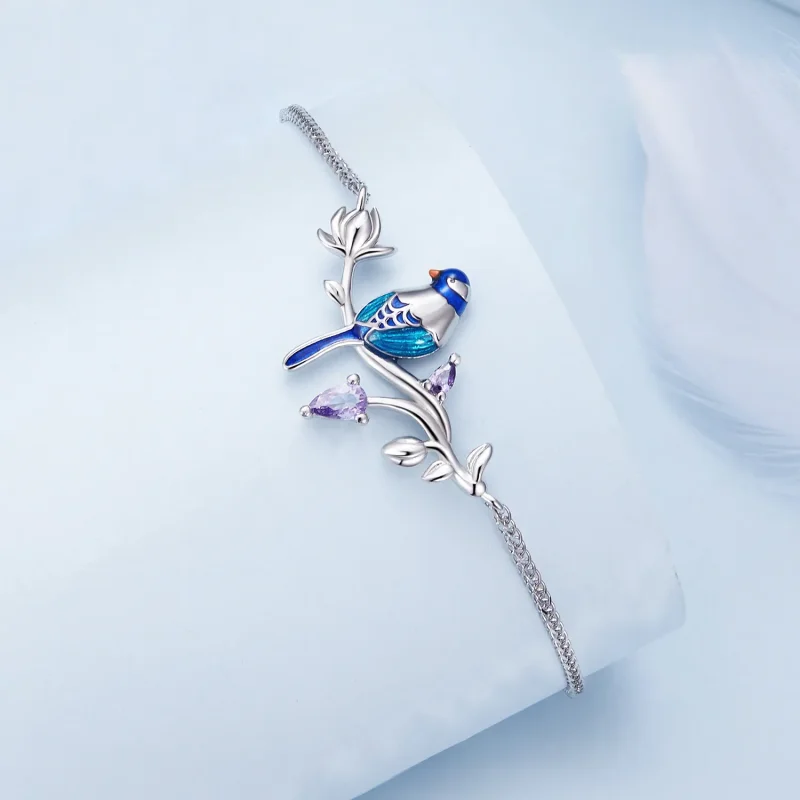 (bild till) Pandora-stil Kingfisher-armband - BSB127 - View 3