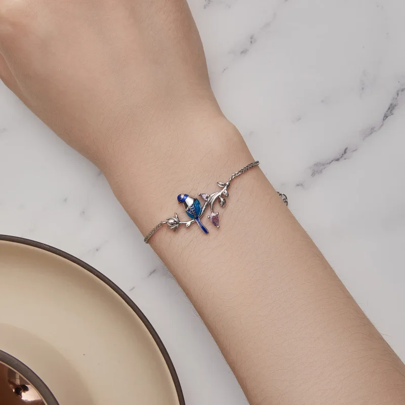 (bild till) Pandora-stil Kingfisher-armband - BSB127 - View 6