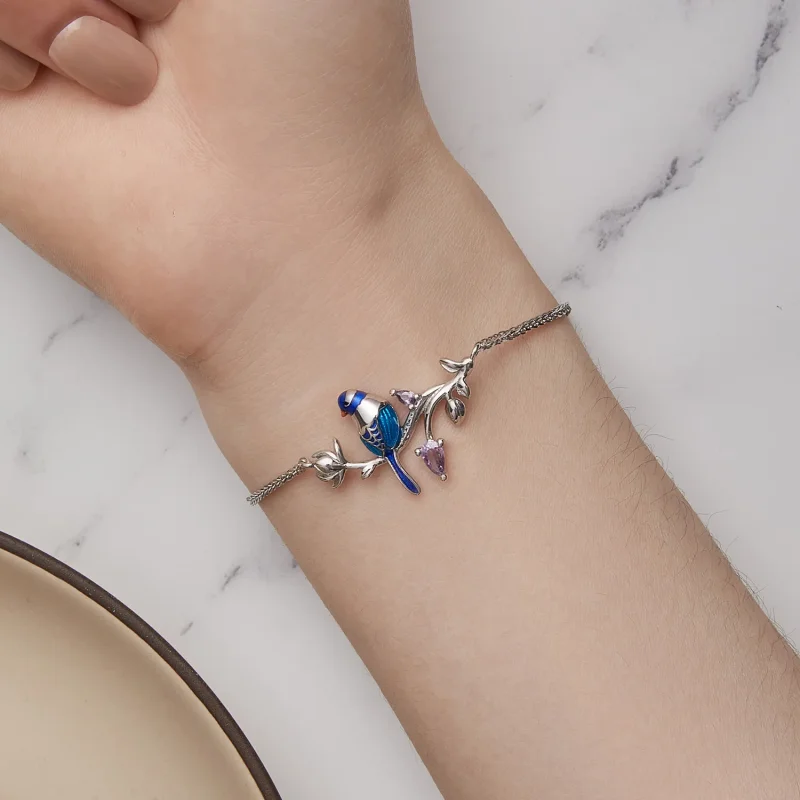 (bild till) Pandora-stil Kingfisher-armband - BSB127 - View 7