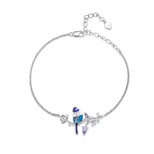 (bild till) Pandora-stil Kingfisher-armband - BSB127