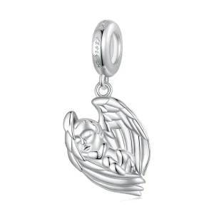 (bild till) Pandora-stil Ängelbaby Hängeamulett Charm - BSC851