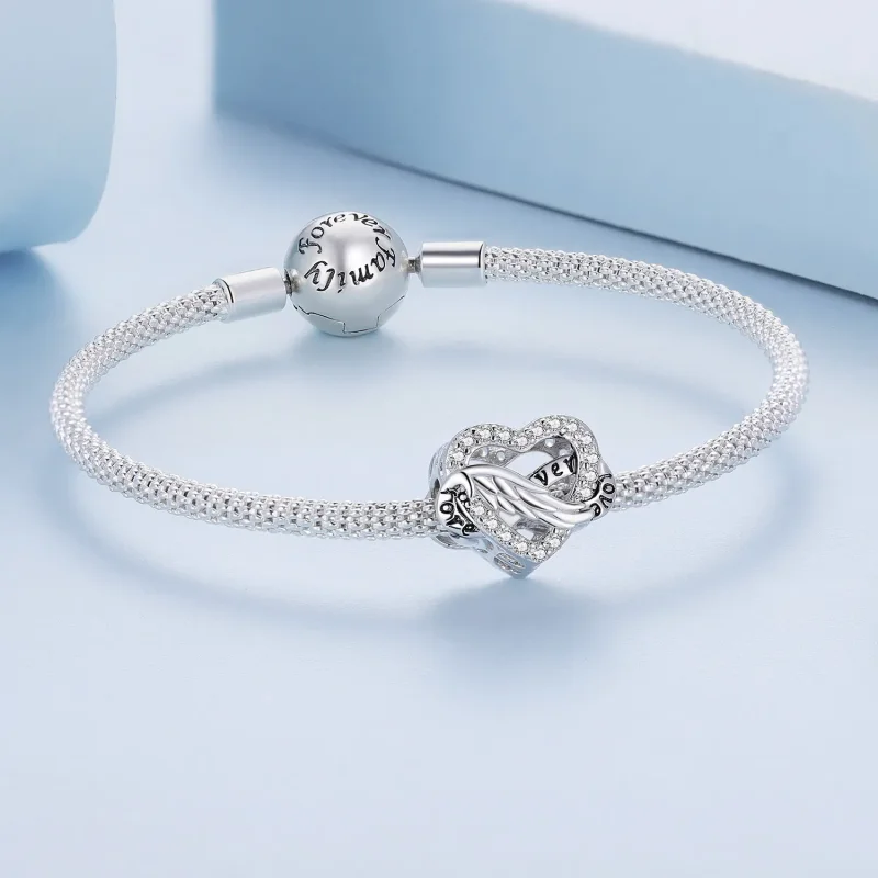 (bild till) Pandora-stil Evigt Hjärtacharm - BSC853 - View 5