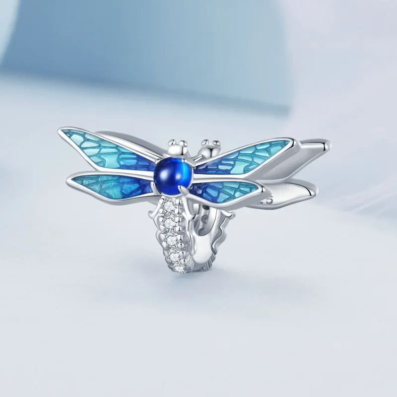 (bild till) Pandora-stil Delikat Trollslända Charm - BSC859 - View 2