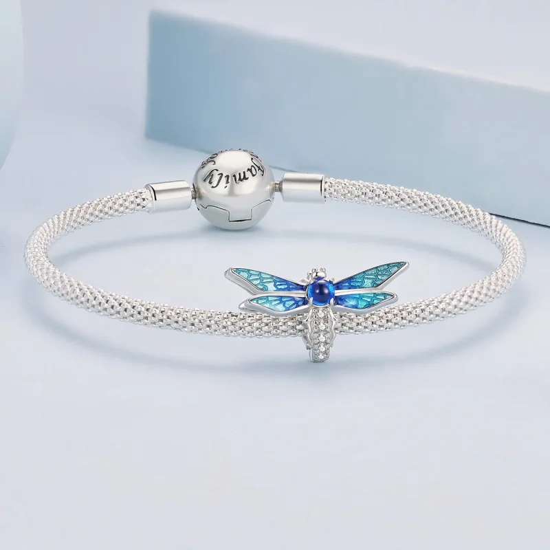 (bild till) Pandora-stil Delikat Trollslända Charm - BSC859 - View 5