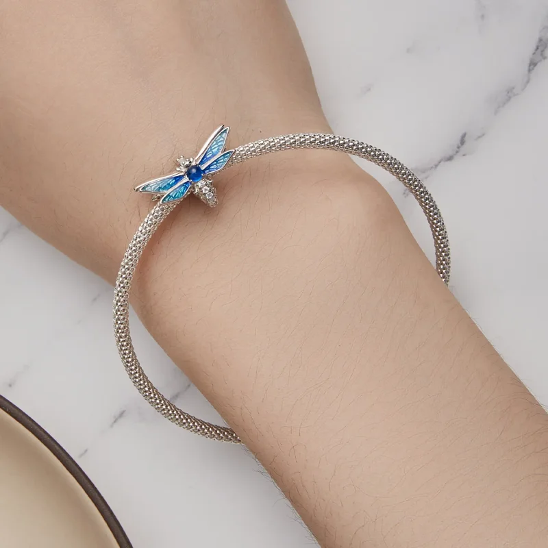(bild till) Pandora-stil Delikat Trollslända Charm - BSC859 - View 6