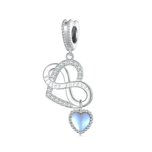 (bild till) Pandora-stil Systerhjärtahängecharm - BSC860