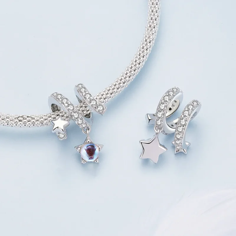 (bild till) Pandora-stil Meteorregn Charm - BSC861 - View 4