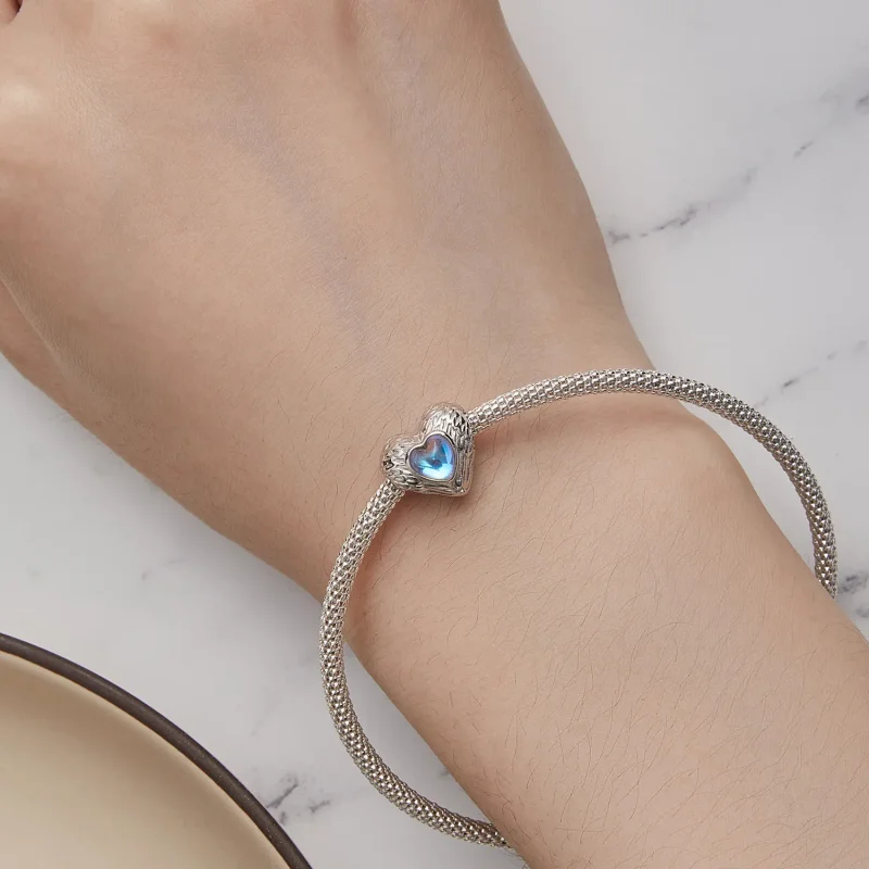 (bild till) Pandora-stil Hjärtats Vakt Charm - BSC867 - View 7