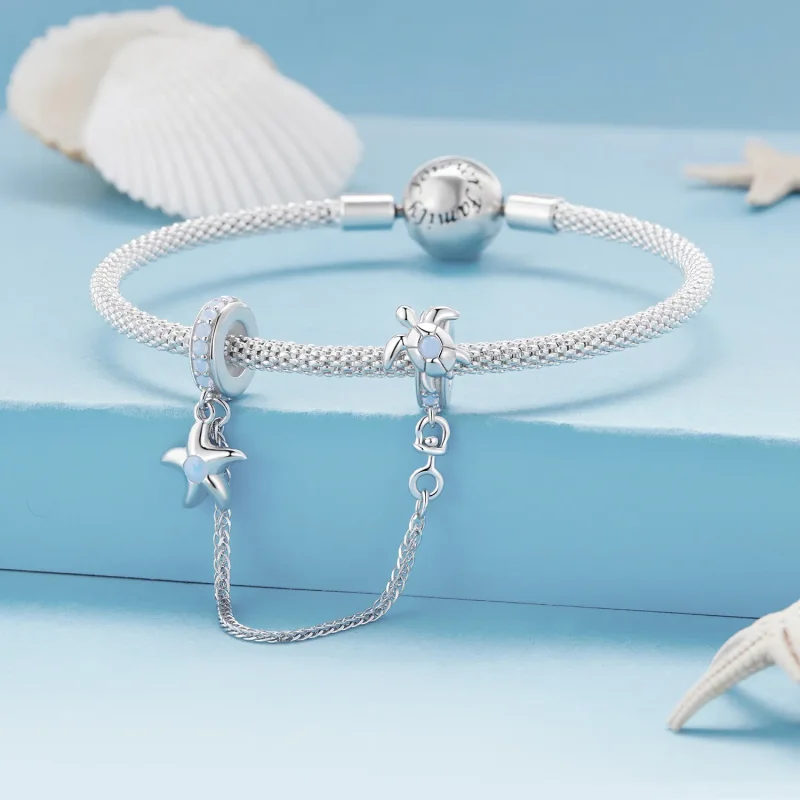 (bild till) Pandora-stil Underwater World-säkerhetskedja - BSC870 - View 3