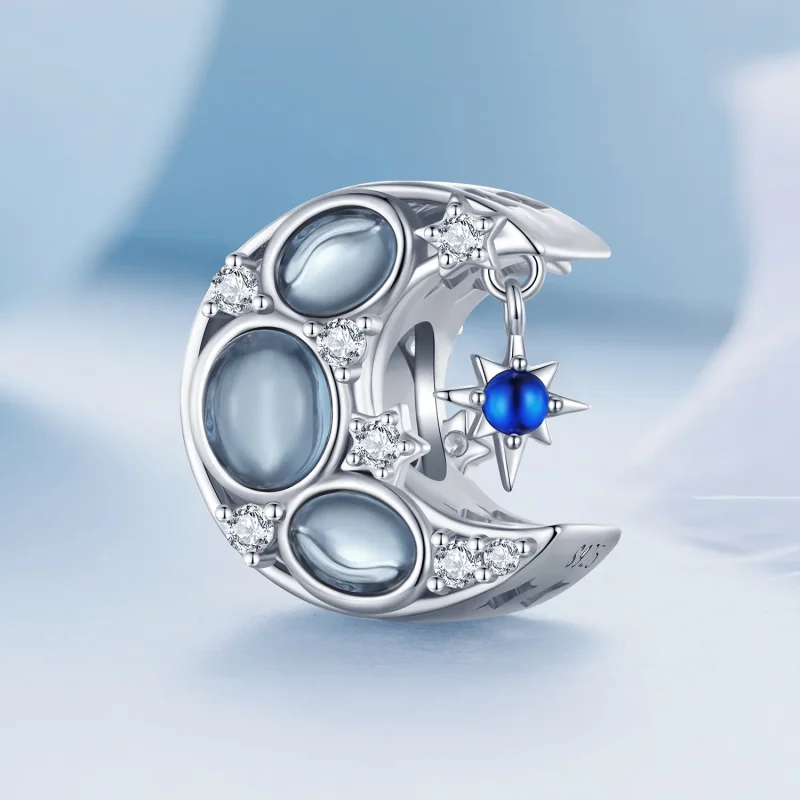 (bild till) Pandora-stil Måncharm - BSC872 - View 2