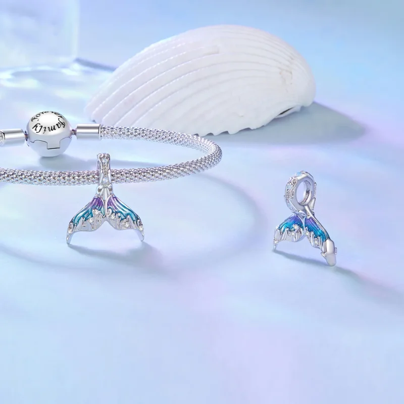(bild till) Pandora-stil Sirenhalecharm - BSC876 - View 4