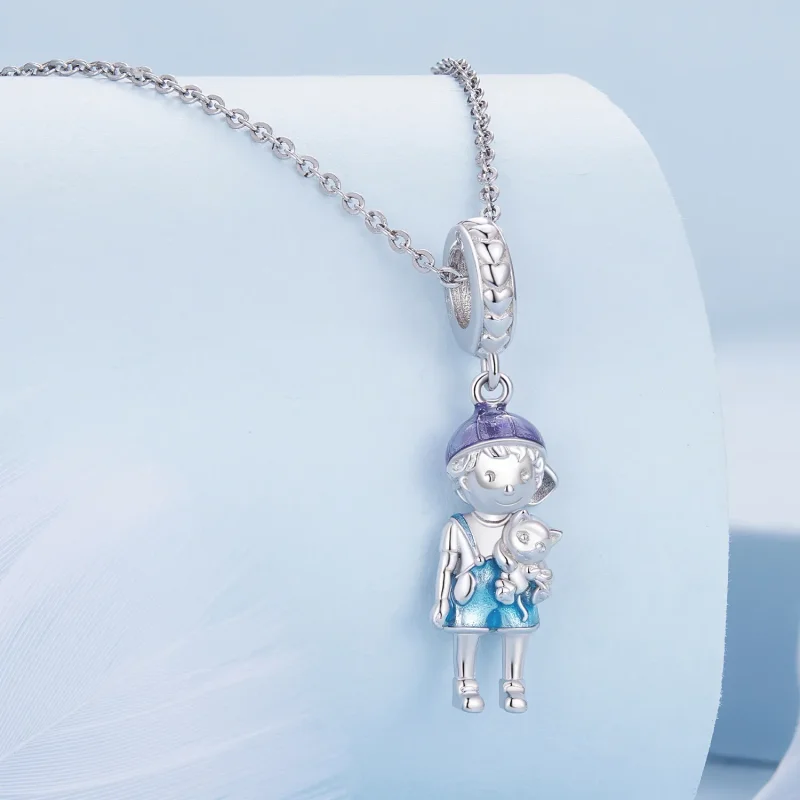 (bild till) Pandora-stil Little Boy-pendant - BSC877 - View 2