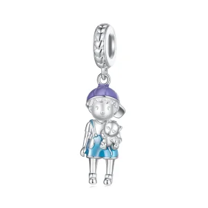 (bild till) Pandora-stil Little Boy-pendant - BSC877
