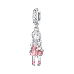 (bild till) Pandora-stil Little Girl Hängecharm - BSC878