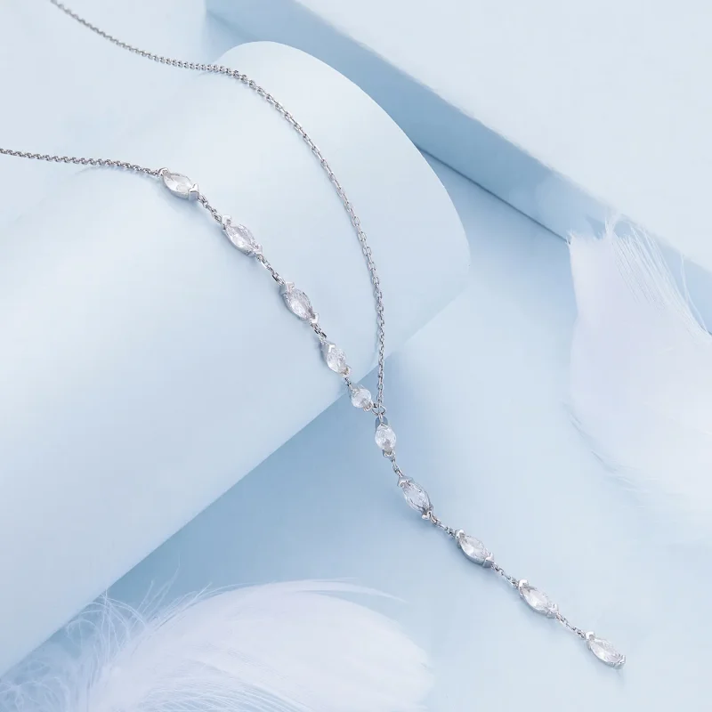 (bild till) Pandora-stil Y-formad kedjehalsband - BSN330 - View 2