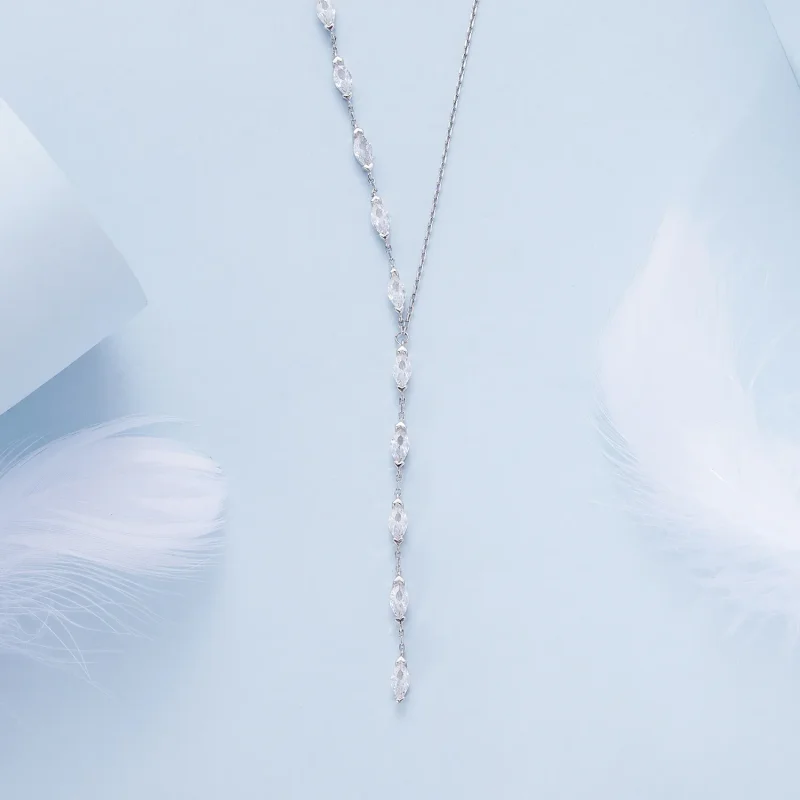 (bild till) Pandora-stil Y-formad kedjehalsband - BSN330 - View 3