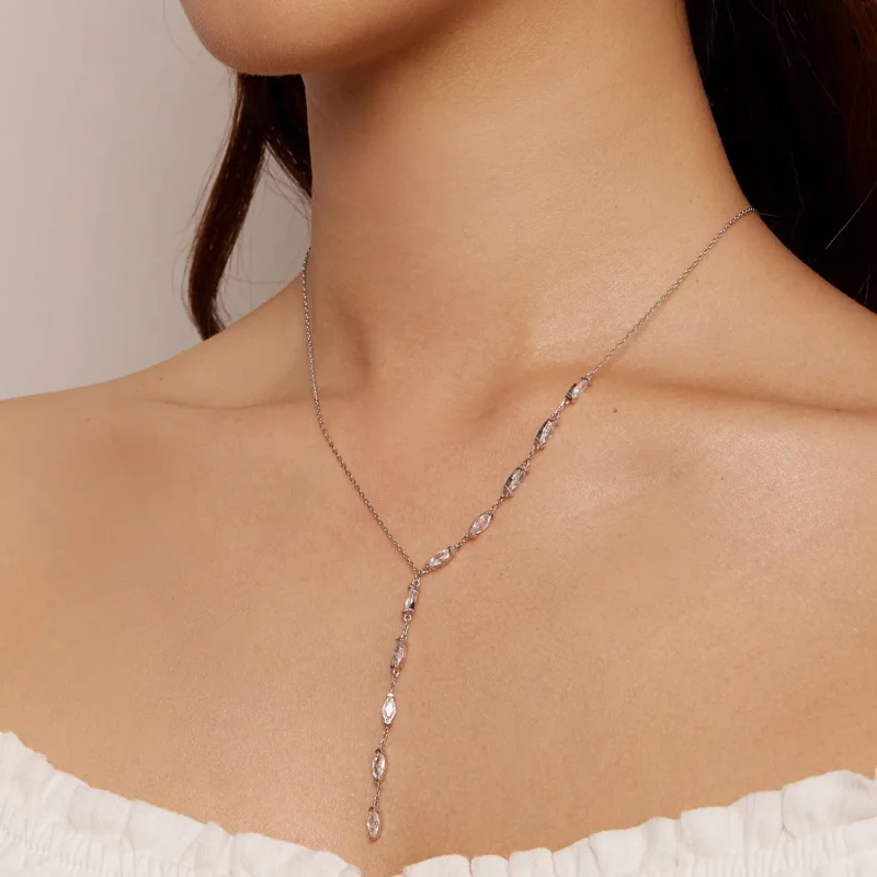 (bild till) Pandora-stil Y-formad kedjehalsband - BSN330 - View 6