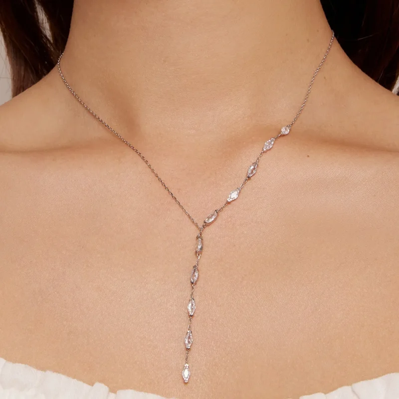 (bild till) Pandora-stil Y-formad kedjehalsband - BSN330 - View 7