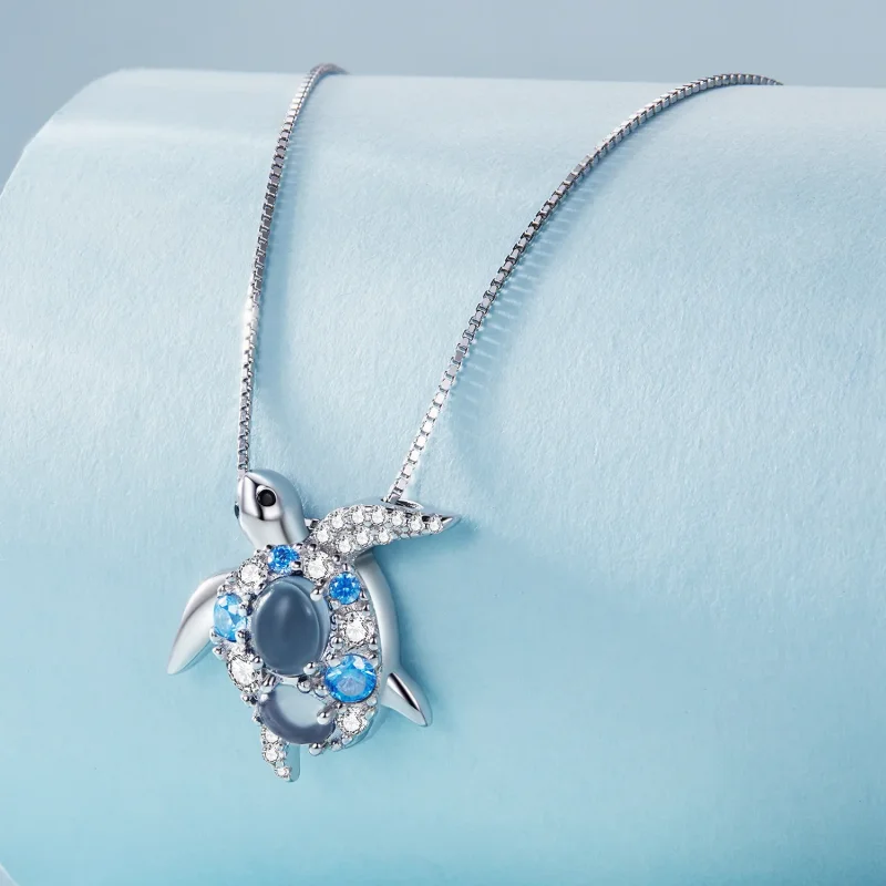 (bild till) Pandora-stil Halsband med Havssköldpadda - BSN331 - View 2