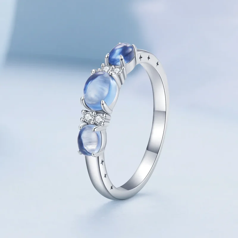 (bild till) Pandora Style 3 Stenar Ring - BSR427 - View 2