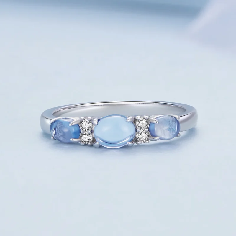 (bild till) Pandora Style 3 Stenar Ring - BSR427 - View 3