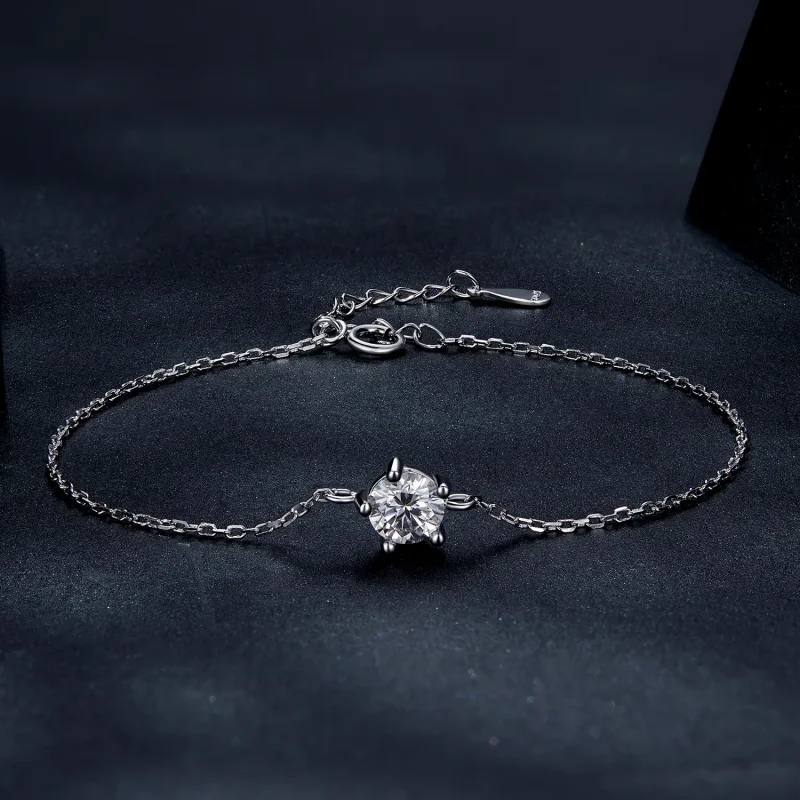 (bild till) Pandora-stil Glittrande Moissanite Armband - MSB001 - View 2