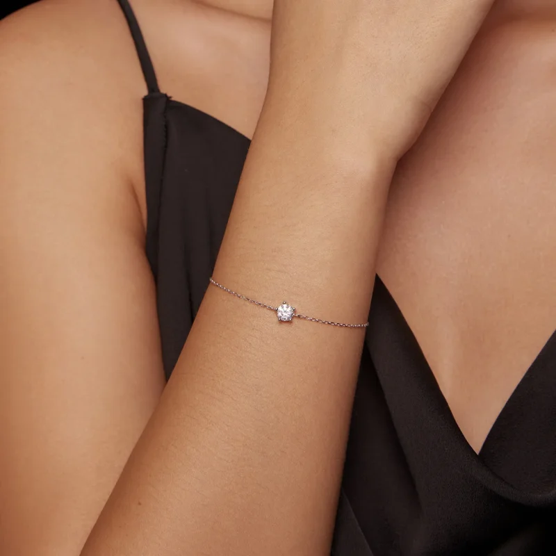 (bild till) Pandora-stil Glittrande Moissanite Armband - MSB001 - View 5