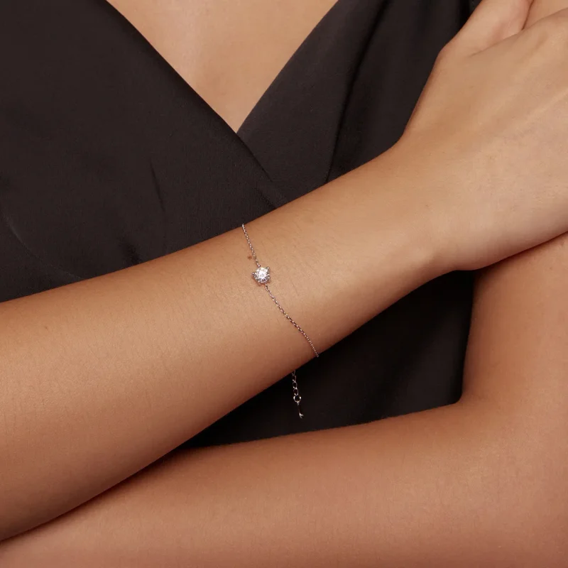 (bild till) Pandora-stil Glittrande Moissanite Armband - MSB001 - View 7