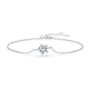 (bild till) Pandora-stil Glittrande Moissanite Armband - MSB001