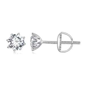 (bild till) Pandora Style 0,5 karat Moissanite-örhängen - MSE019-S