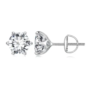 (bild till) Pandora Style 2 karat Moissanite-studsöronhängen - MSE021-L