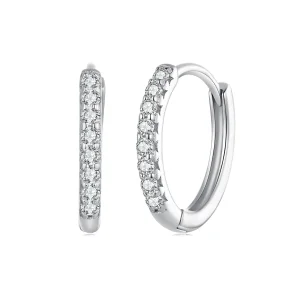 (bild till) Pandora-stil Fin Moissanite-örhängen - MSE022