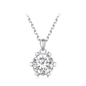 (bild till) Pandora-stilshalsband med lyxig Moissanite - MSN006-A