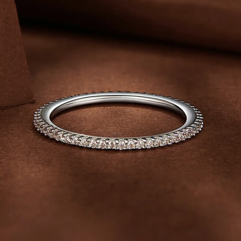 (bild till) Pandora-stil Moissanitring - MSR027 - View 3