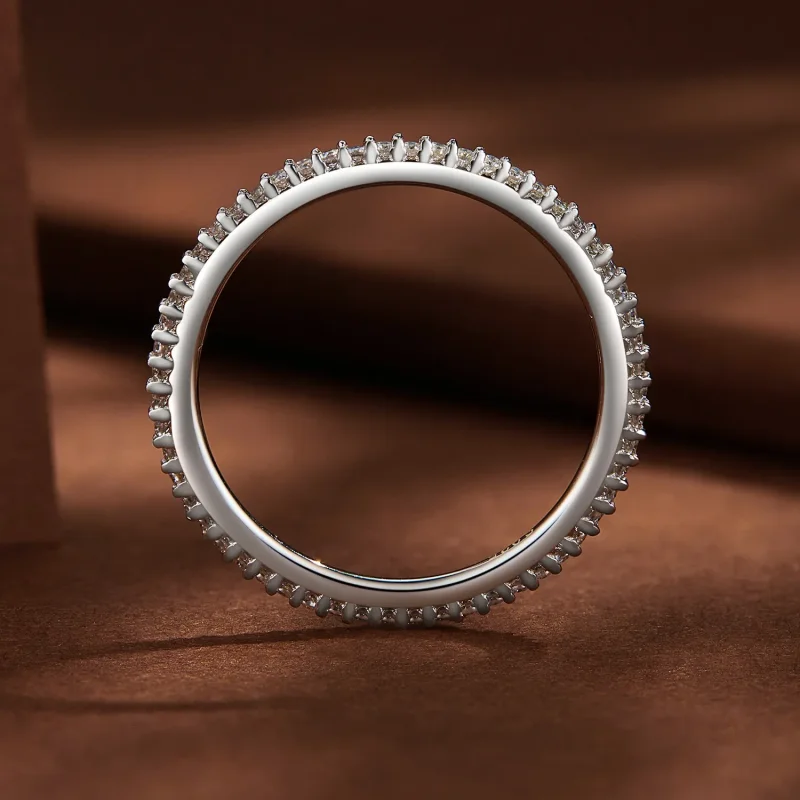 (bild till) Pandora-stil Moissanitring - MSR027 - View 4