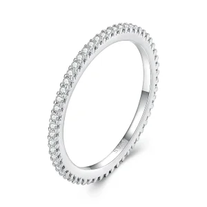 (bild till) Pandora-stil Moissanitring - MSR027