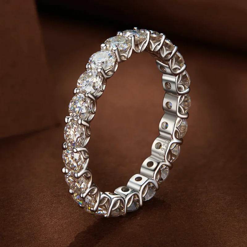 (bild till) Pandora-stil Fin Moissanitring - MSR029 - View 2