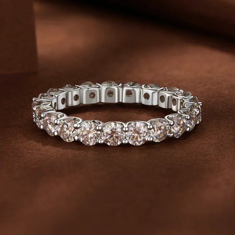 (bild till) Pandora-stil Fin Moissanitring - MSR029 - View 3