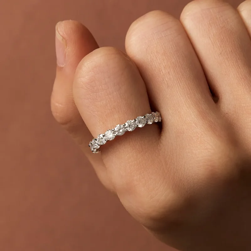 (bild till) Pandora-stil Fin Moissanitring - MSR029 - View 7