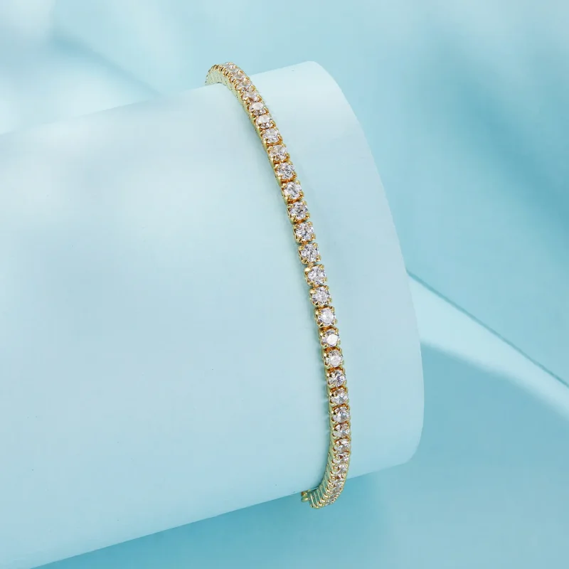 (bild till) Pandora-stil Kärleksfullt förgyllt armband - SCB029-B - View 2