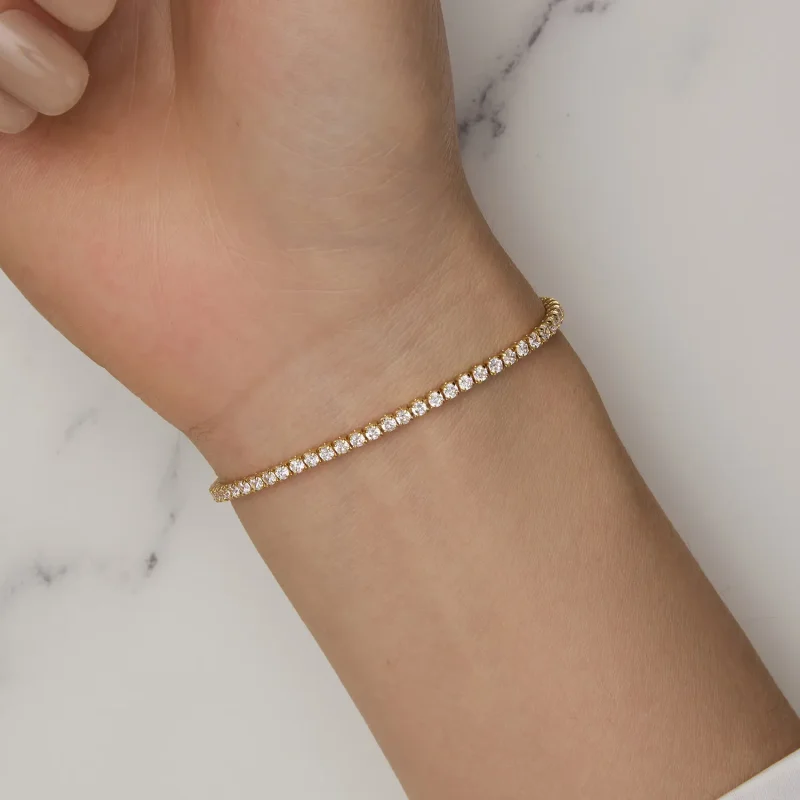(bild till) Pandora-stil Kärleksfullt förgyllt armband - SCB029-B - View 6